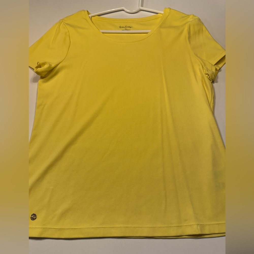 Lilly Pulitzer yellow knit top
